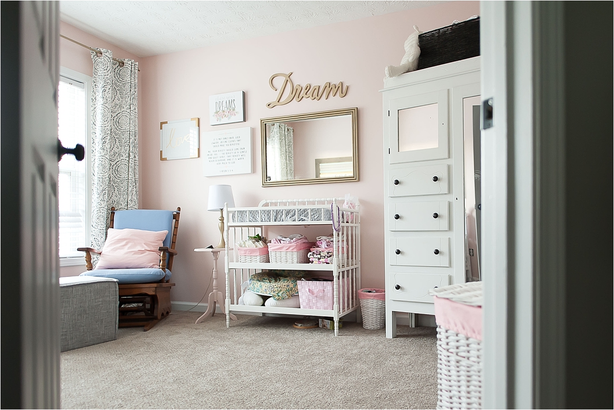Newborn nursery during an in home lifestyle photography session in Canton, GA